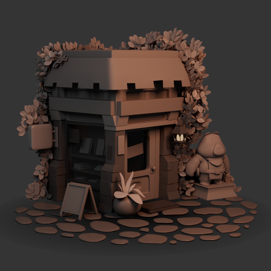 Art Book Store - 3D Model